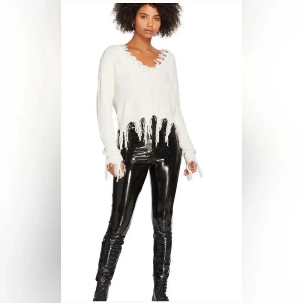 Full Tilt, Size L, Cream Destroyed Sweater - Picture 12 of 16